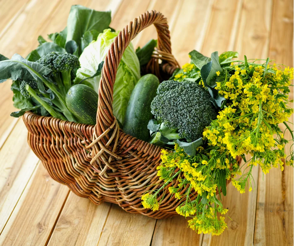 verduras de hoja verde
