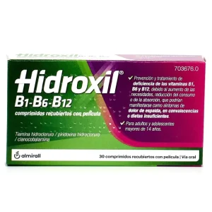 Hidroxil B1-B6-B12, 30 comp
